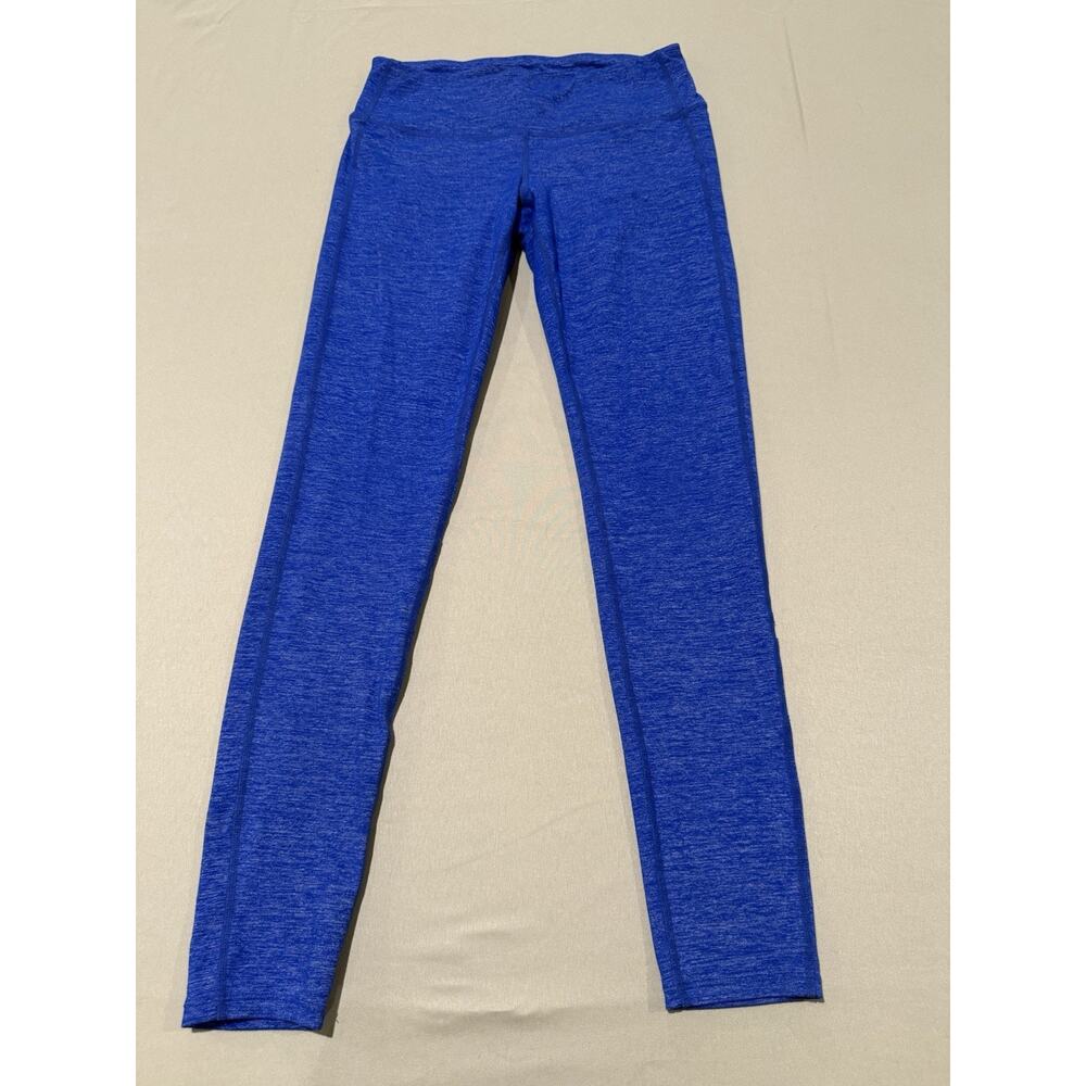 Athleta Blue Heathered Leggings Womens Small High Rise Stretch Active